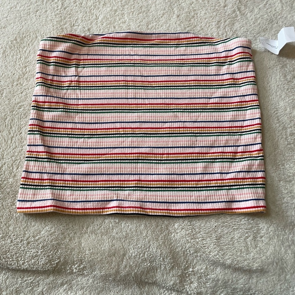 American Eagle Striped Tube Top